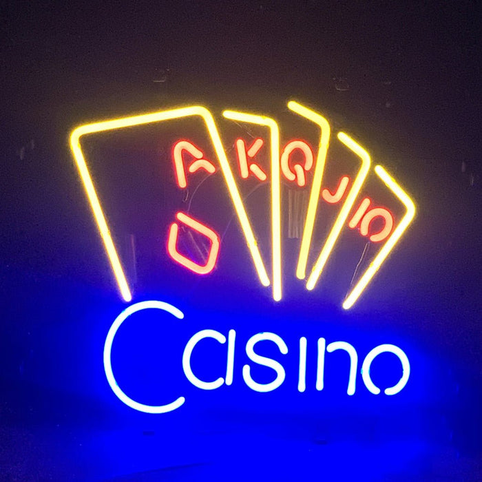 Casino Poker Neon Sign Light - Club Rehab