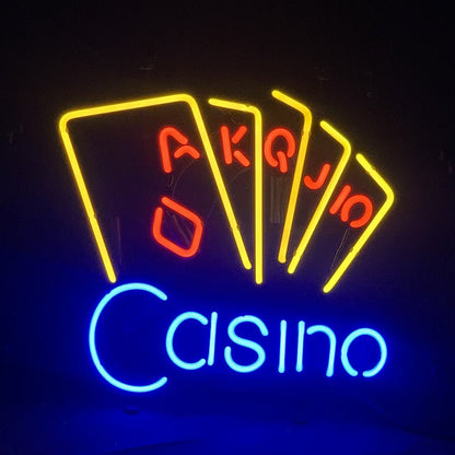 Casino Poker Neon Sign Light - Club Rehab