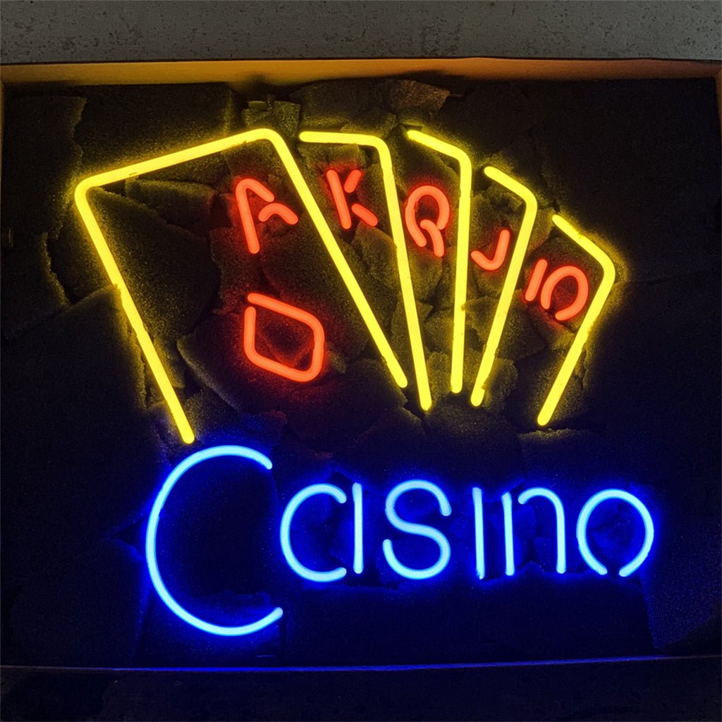 Casino Poker Neon Sign Light - Club Rehab