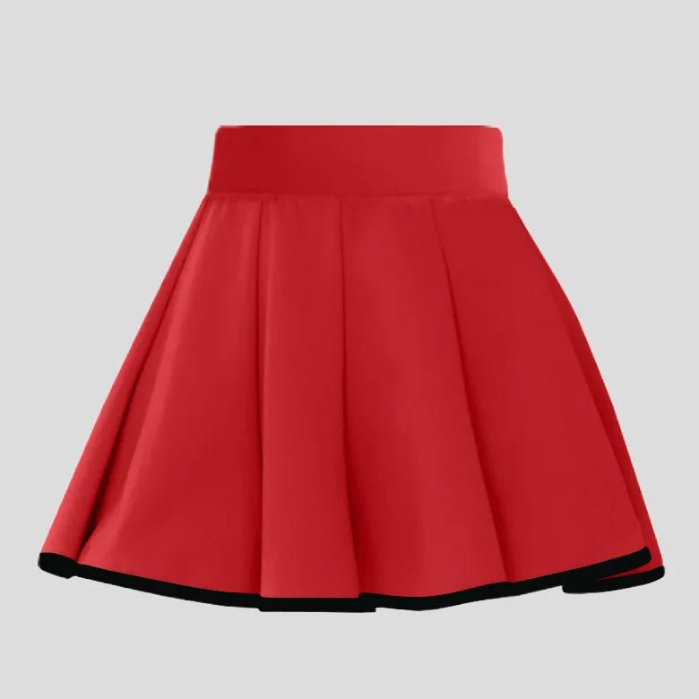 Casual Sports Skirt Set Contrasting Sports Running Jacket with Golf Skirt - Red trouser skirt XL - Club Rehab