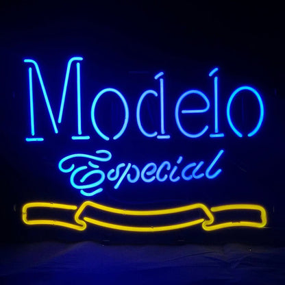 Cerveza Modelo Especial Beer Logo Neon Sign Light - Club Rehab