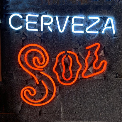 Cerveza Sol Neon Signs - Club Rehab