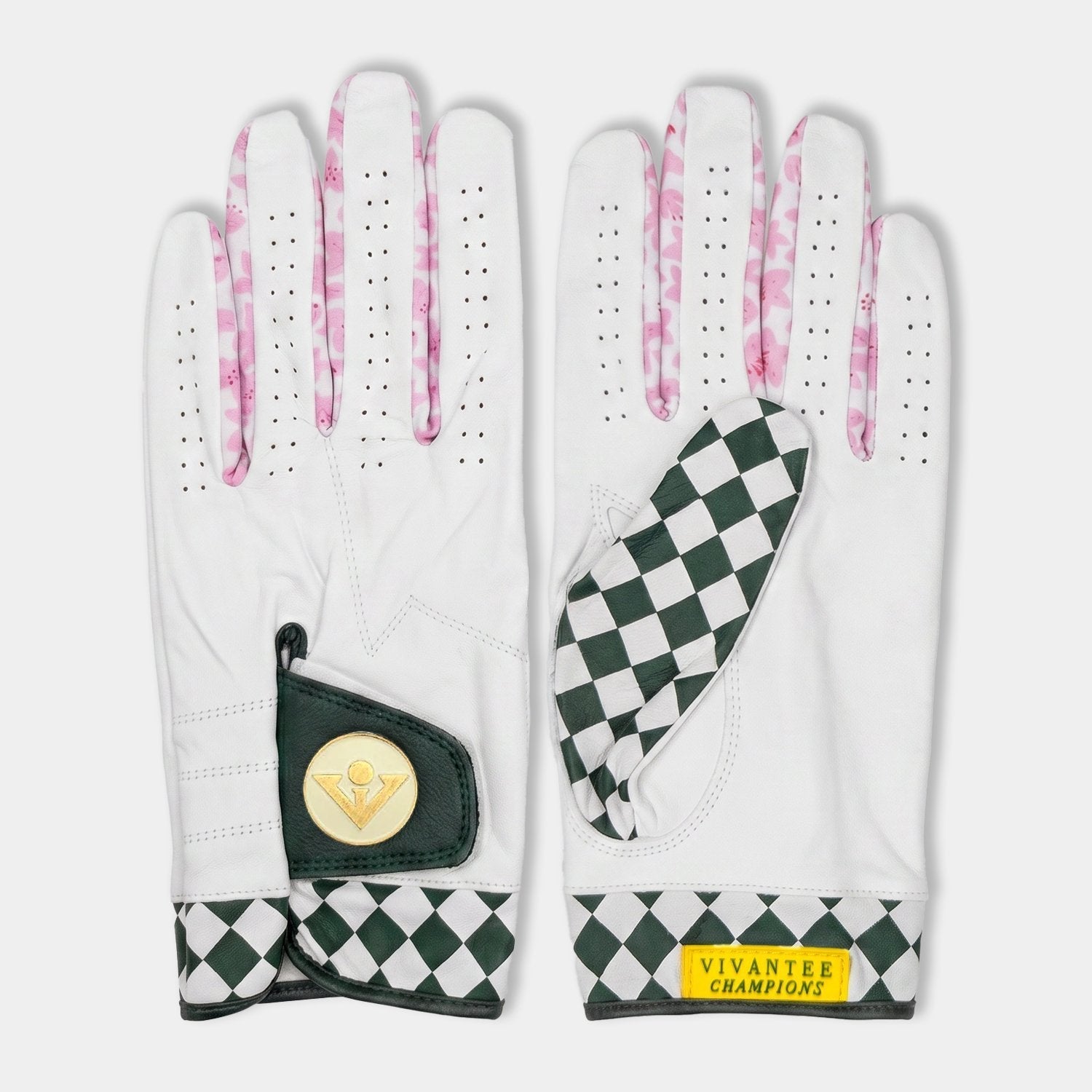 Champions Glove | Men's Checkered Golf Glove - LH S - Club Rehab