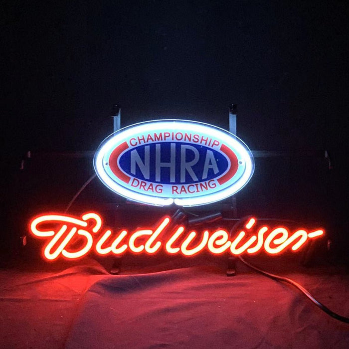 Championship NHRA Drag Racing Budweiser Neon Signs Light - Club Rehab
