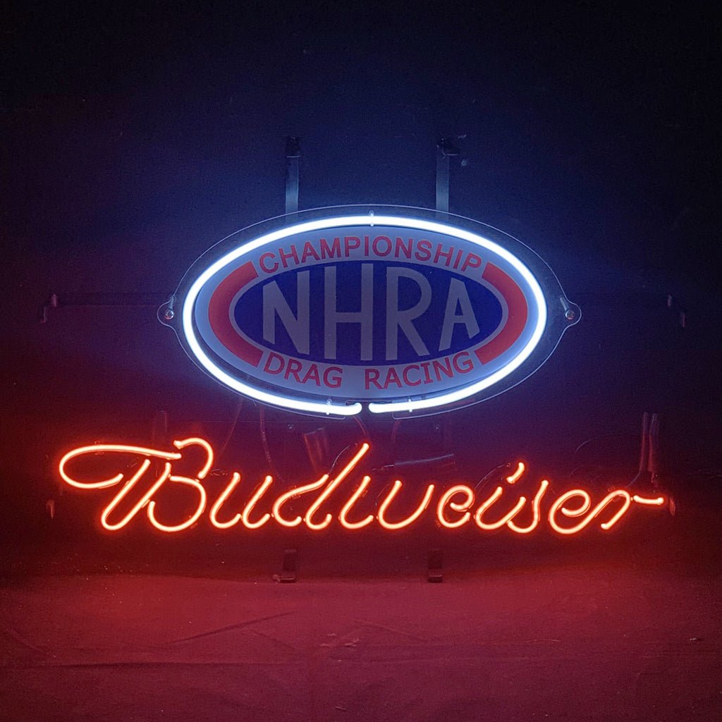 Championship NHRA Drag Racing Budweiser Neon Signs Light - Club Rehab