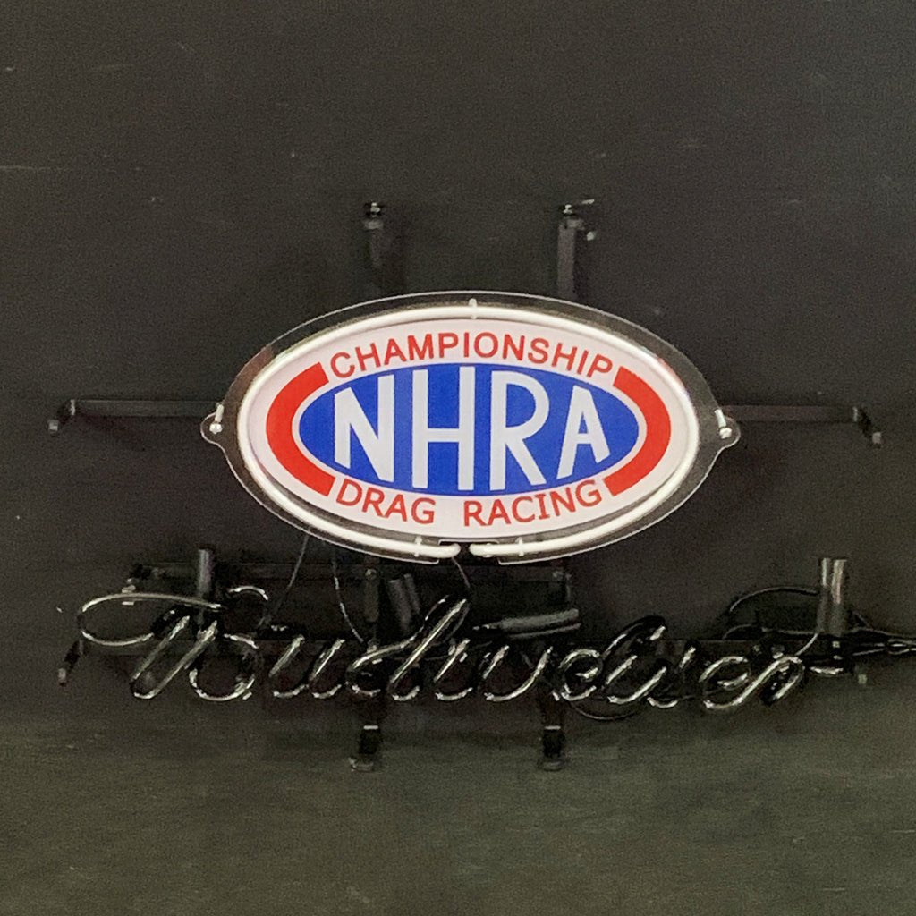Championship NHRA Drag Racing Budweiser Neon Signs Light - Club Rehab