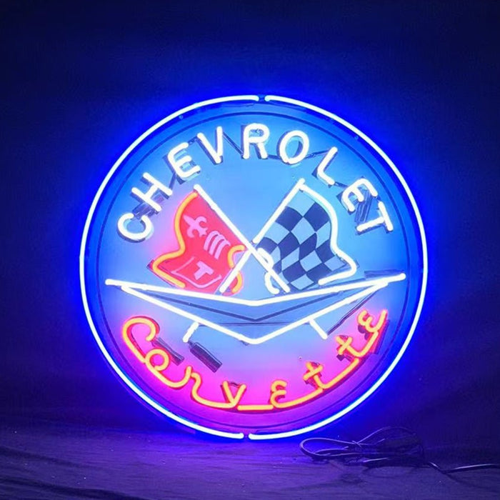 Chevrolet Corvette Auto Car Neon Signs - Club Rehab
