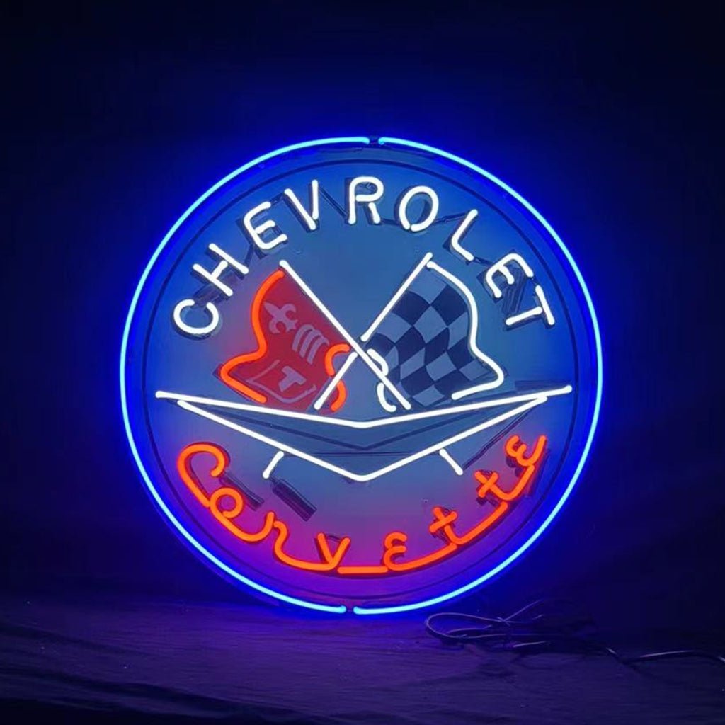 Chevrolet Corvette Auto Car Neon Signs - Club Rehab