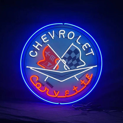 Chevrolet Corvette Auto Car Neon Signs - Club Rehab