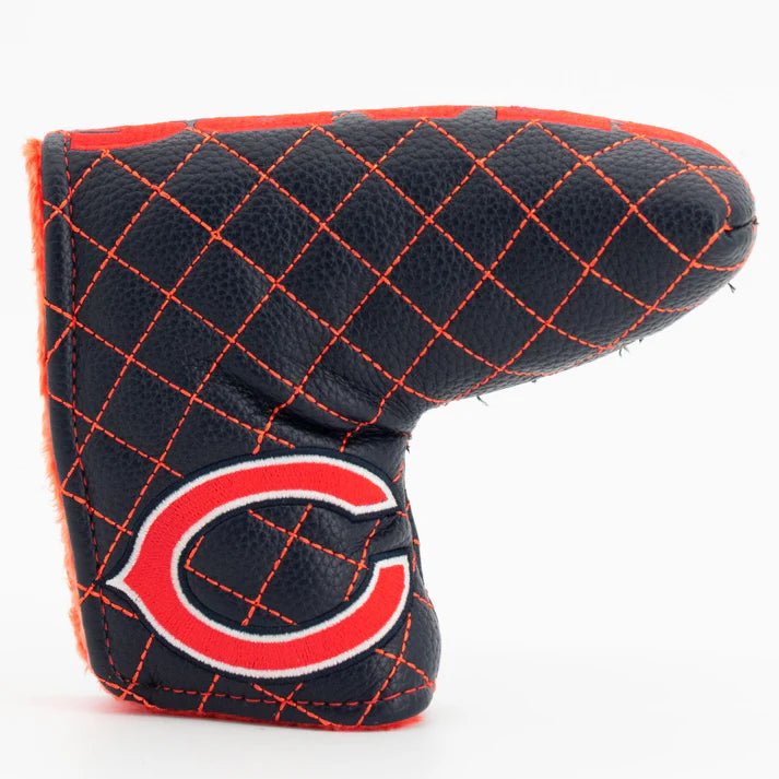 Chicago Bears Quilted Headcovers – Bear Down Collection - Blade Putter Solid - Club Rehab