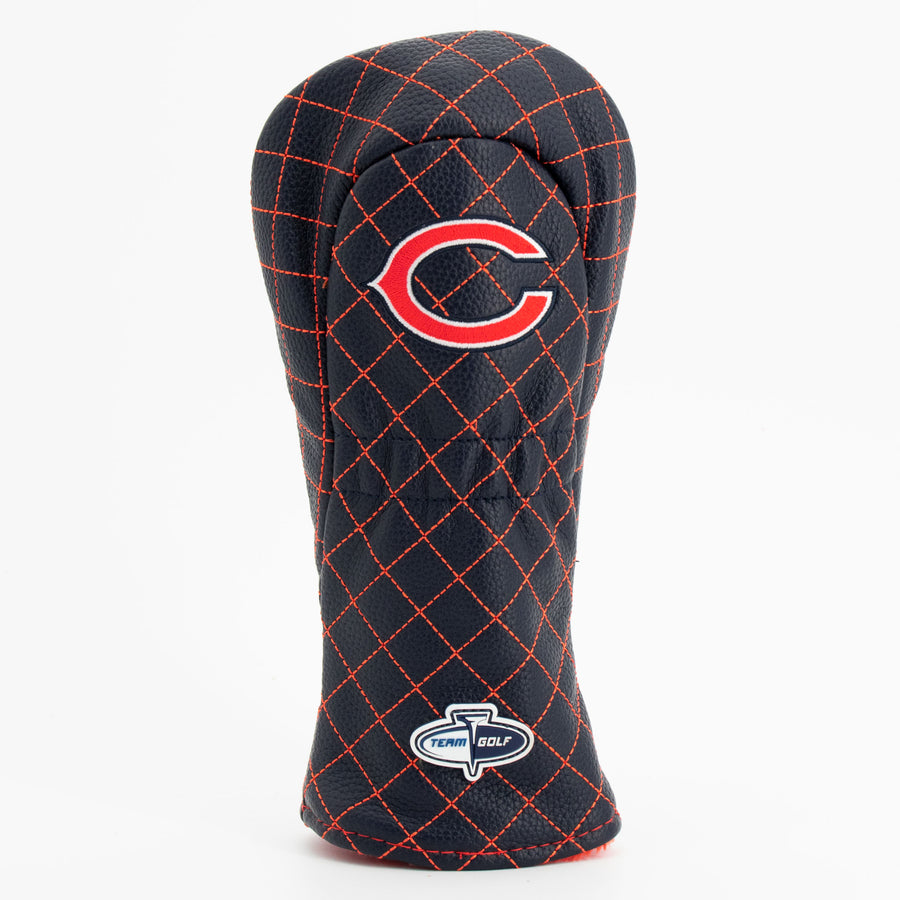Chicago Bears solid quilted fairway cover, back view