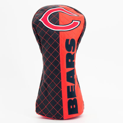 Chicago Bears Split Quilted Driver Headcover, front view
