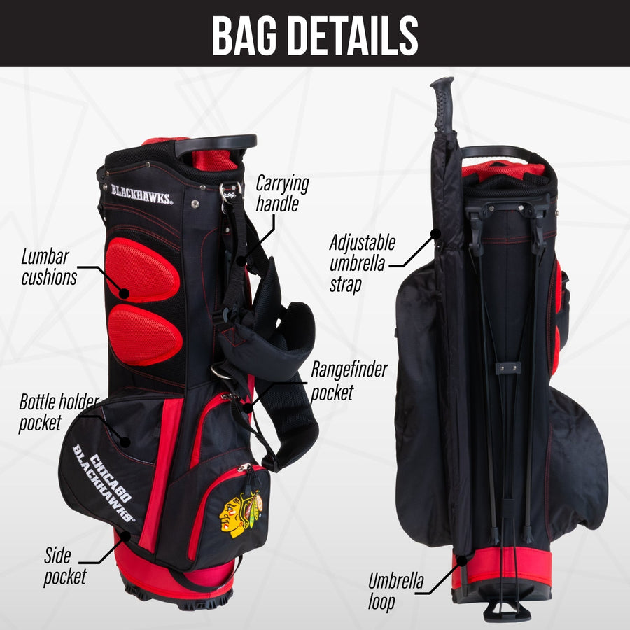 chicago blackhawks fairway stand bag feature photo