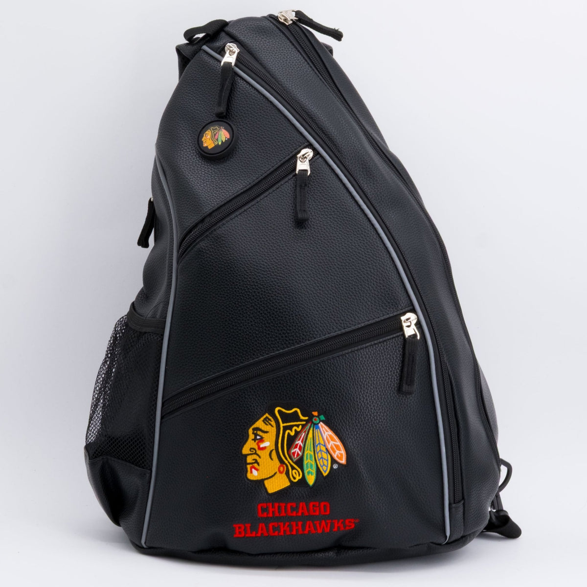 Chicago Blackhawks PU leather backpack by Team Golf, view 1