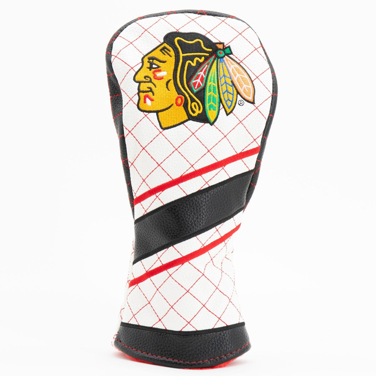 Chicago Blackhawks stripe fairway quilted golf headcover