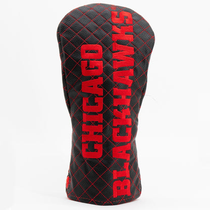 Chicago Blackhawks solid driver quilted golf headcover