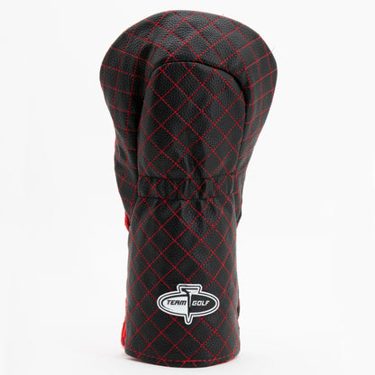 Chicago Blackhawks split driver quilted golf headcover alternate view