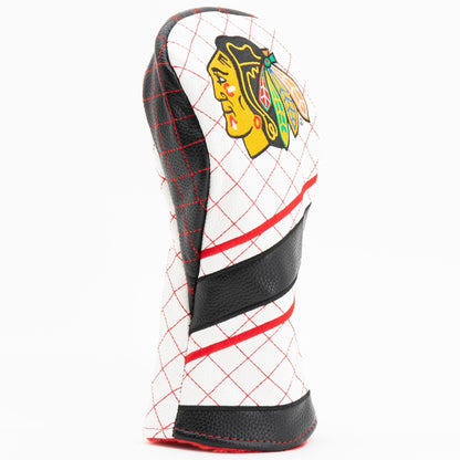 Chicago Blackhawks stripe fairway quilted golf headcover alternate view