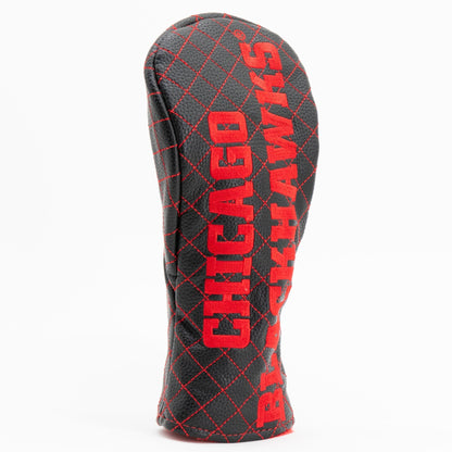 Chicago Blackhawks solid fairway quilted golf headcover alternate view