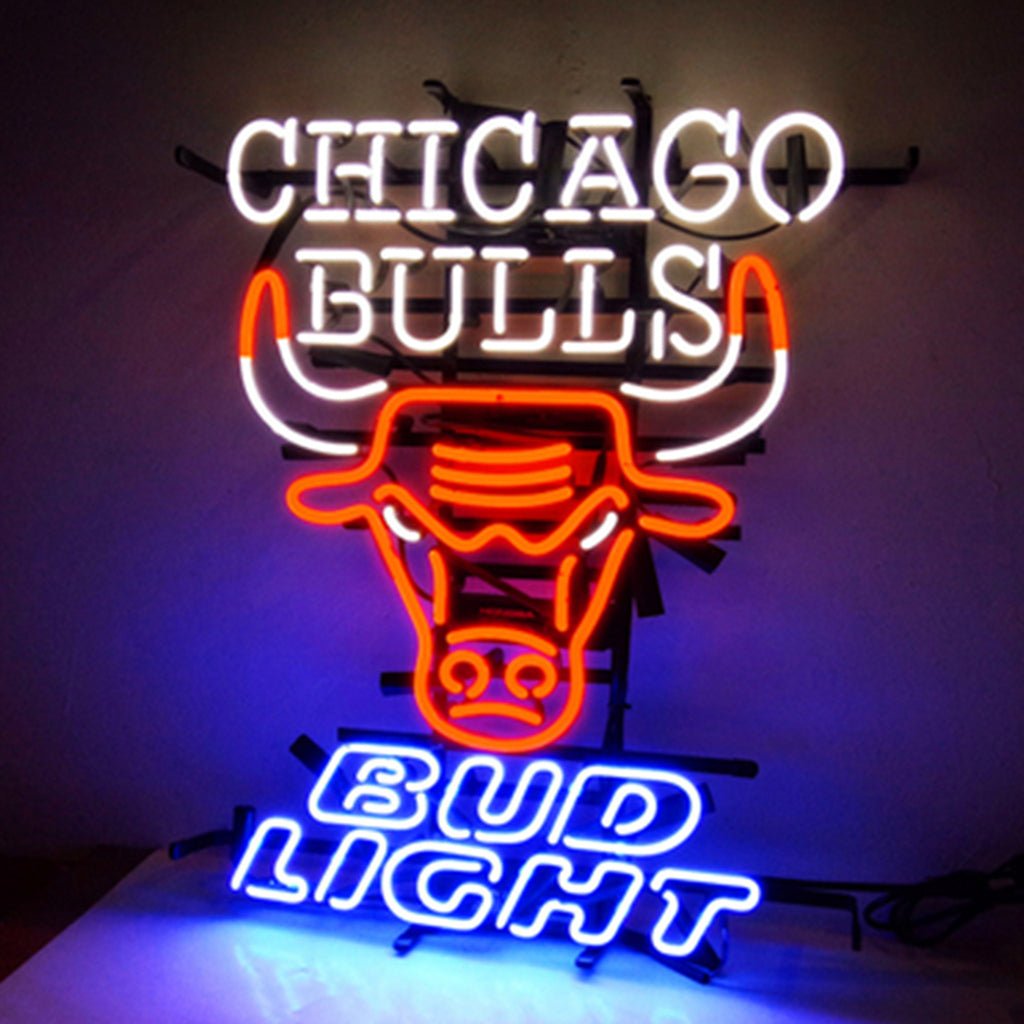 Chicago Bulls Bud Light Neon Sign Light - Club Rehab