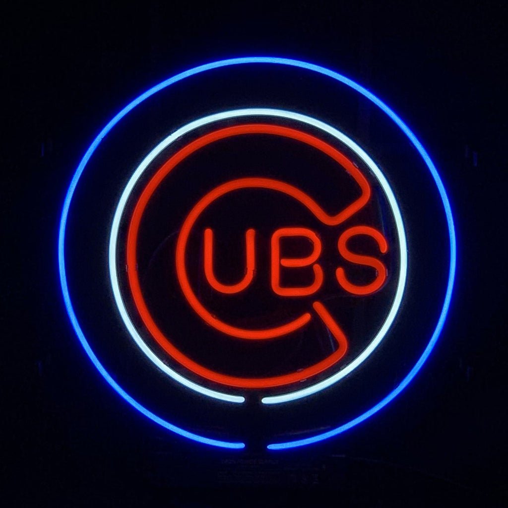 Chicago Cubs UBS Baseball Logo Neon_Signs - Club Rehab