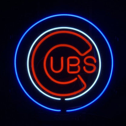 Chicago Cubs UBS Baseball Logo Neon_Signs - Club Rehab