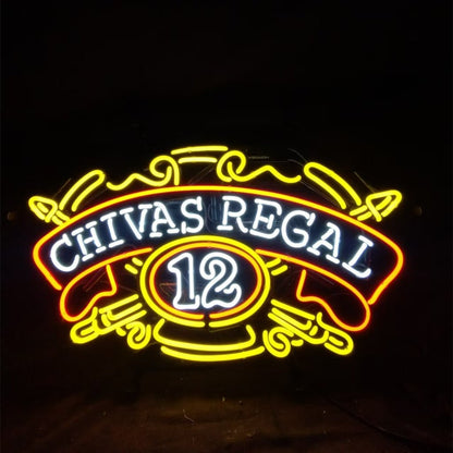 Chivas Regal 12 Whiskey Neon Signs - Club Rehab