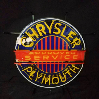 Chrysler Plymouth Auto Car Logo Neon Signs - Club Rehab