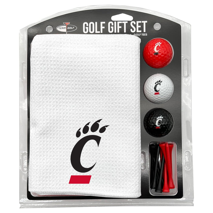 Cincinnati Bearcats White Microfiber Towel Golf Gift Set - Club Rehab
