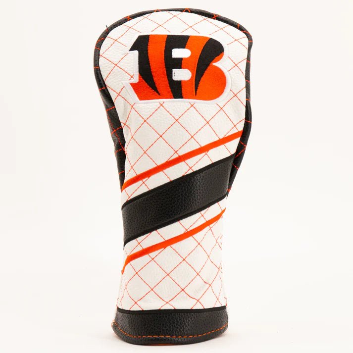 Cincinnati Bengals Quilted Headcovers – Who Dey Collection - Fairway Stripe - Club Rehab