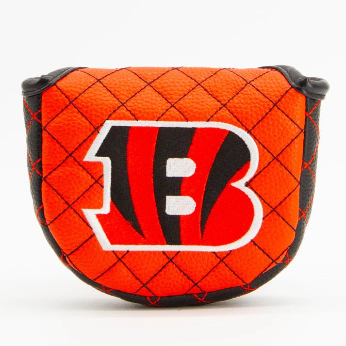Cincinnati Bengals Quilted Headcovers – Who Dey Collection - Mallet Putter Solid - Club Rehab