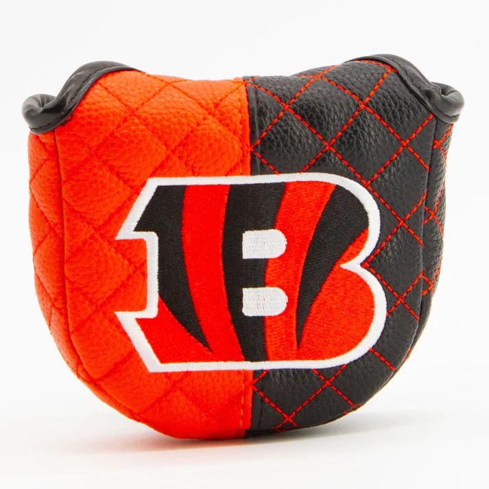 Cincinnati Bengals Quilted Headcovers – Who Dey Collection - Mallet Putter Split - Club Rehab