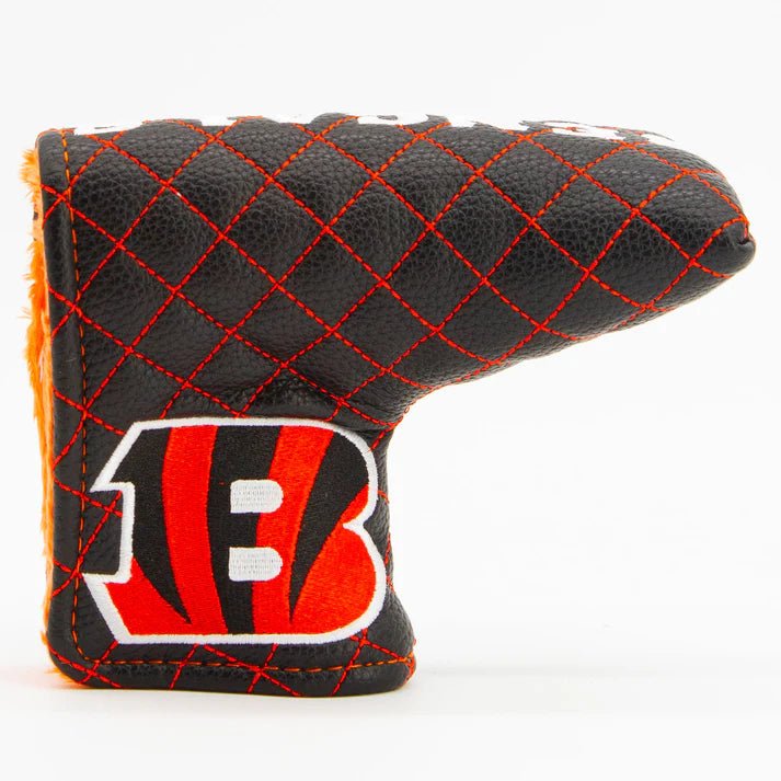 Cincinnati Bengals Quilted Headcovers – Who Dey Collection - Blade Putter Solid - Club Rehab