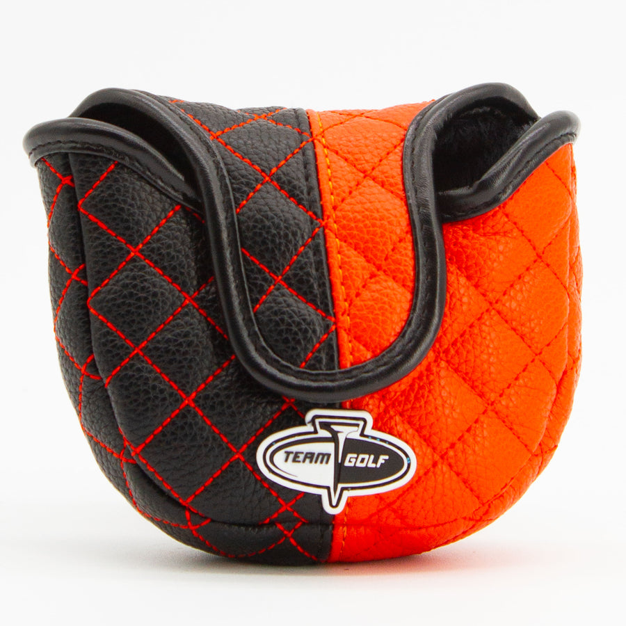 Cincinnati Bengals split quilted mallet putter cover, back view