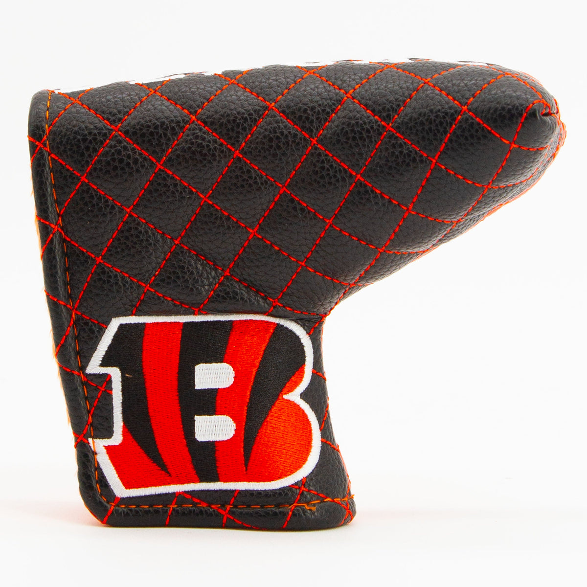 Cincinnati Bengals Split Quilted Blade Putter Cover, front view