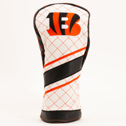 Cincinnati Bengals Striped Quilted Fairway Headcover, front view