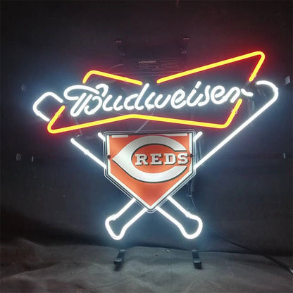 Cincinnati Reds Budweiser Neon Signs Light - Club Rehab