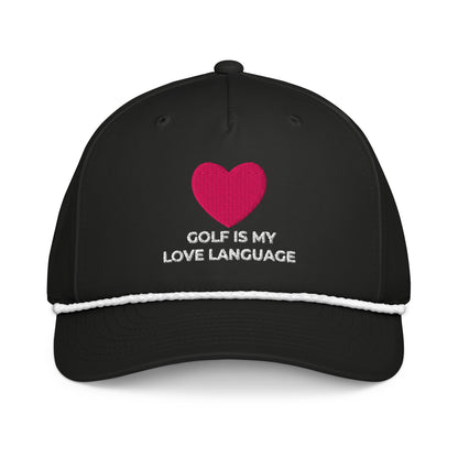 Golf Is My Love Language Embroidered Rope Hat for Women