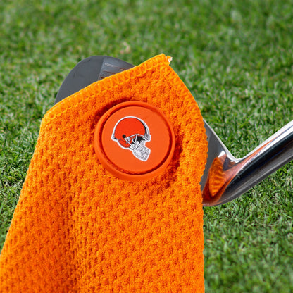 Cleveland Browns NFL Magnetic Embroidered Golf Towel – 15" x 15" - Club Rehab