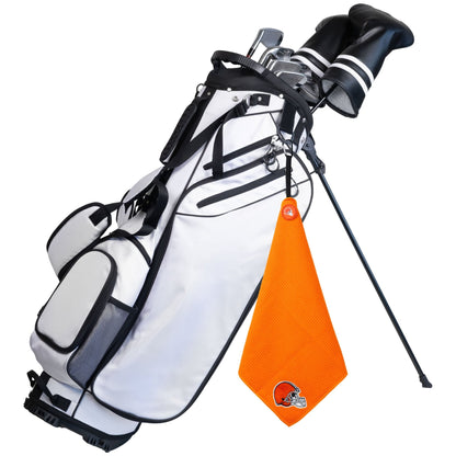 Cleveland Browns NFL Magnetic Embroidered Golf Towel – 15" x 15" - Club Rehab