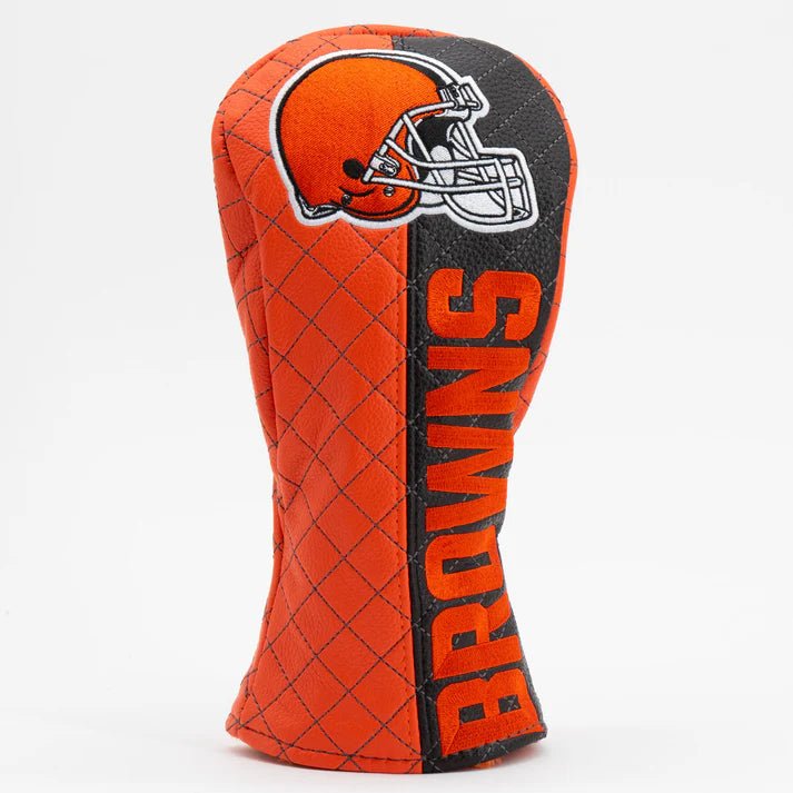 Cleveland Browns Quilted Headcovers – Dawg Pound Collection - Fairway Split - Club Rehab