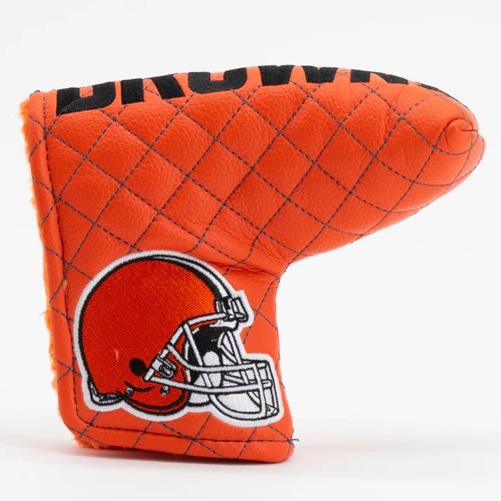 Cleveland Browns Quilted Headcovers – Dawg Pound Collection - Blade Putter Solid - Club Rehab