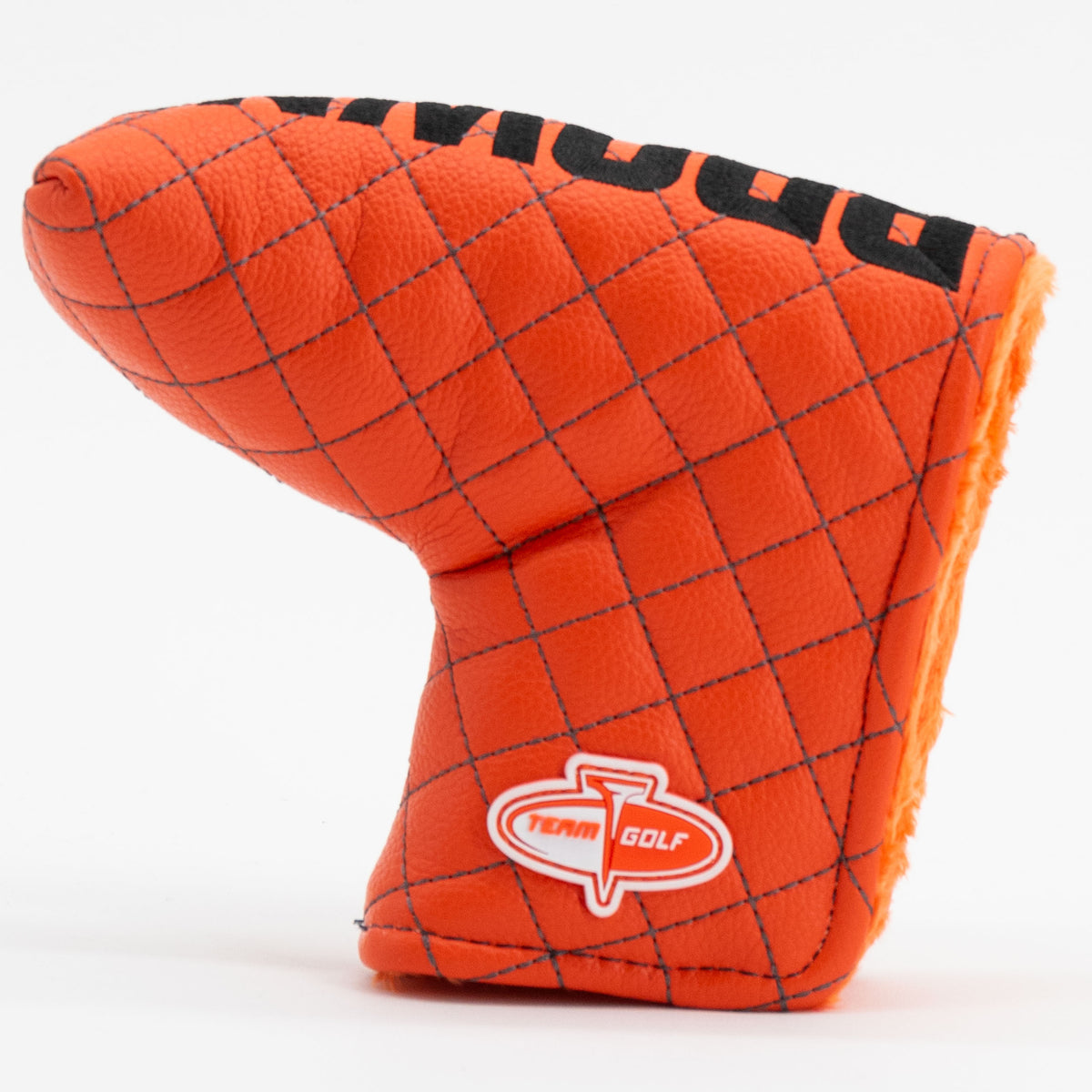 Cleveland Browns Solid Blade Putter quilted headcover, back view