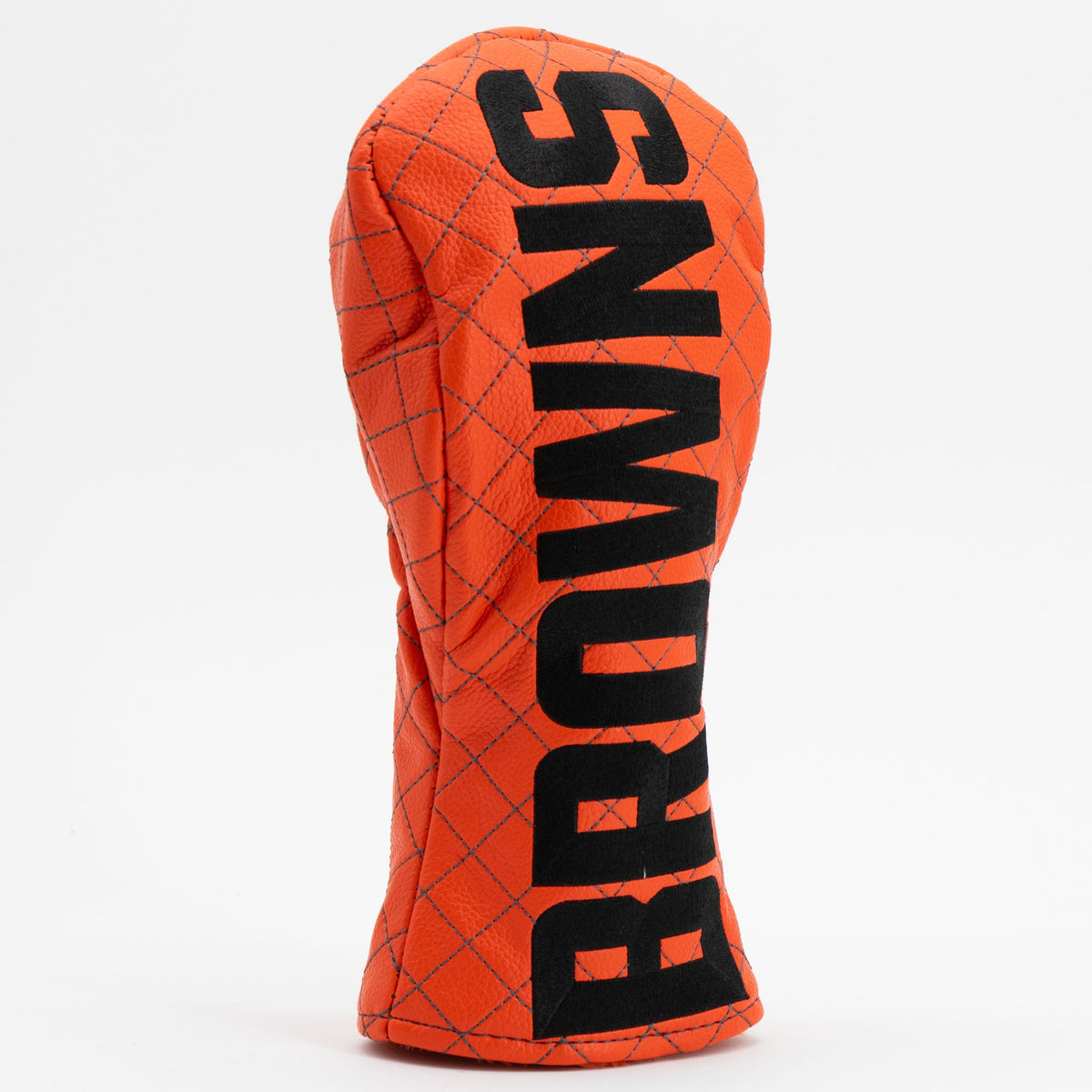 Cleveland Browns Solid Quilted Fairway Headcover, angled view