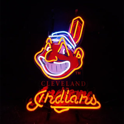 Cleveland Indians Neon Signs - Club Rehab