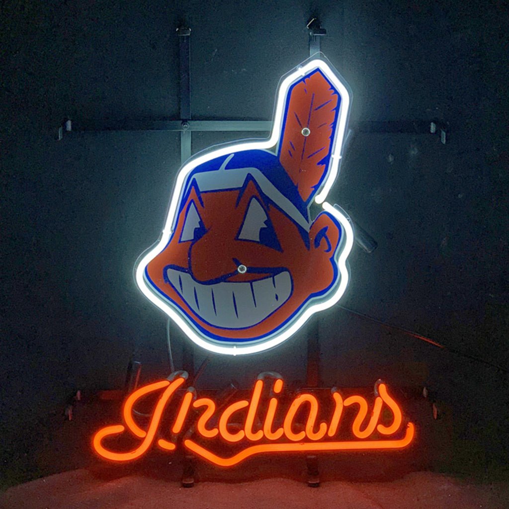 Cleveland Indians Sport Logo Neon Signs - Club Rehab