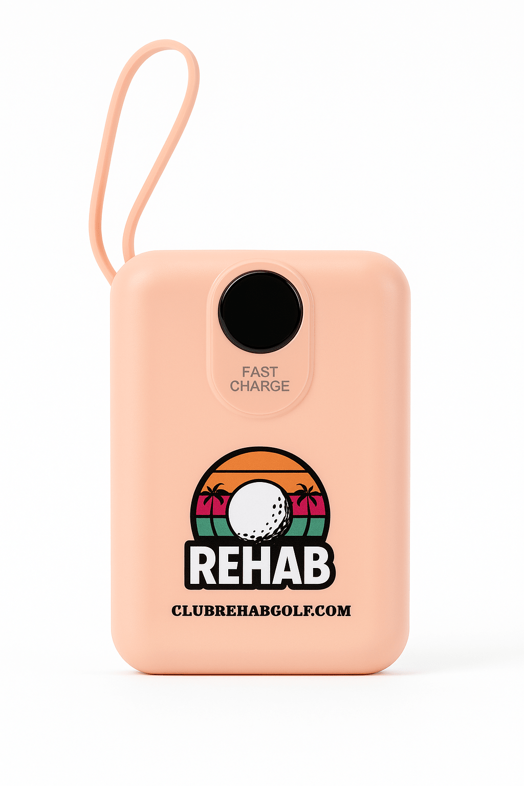 Club Rehab 22.5W / 20W Super Fast Charging Power Bank – Golf Edition - Peach 20000mAh - Club Rehab