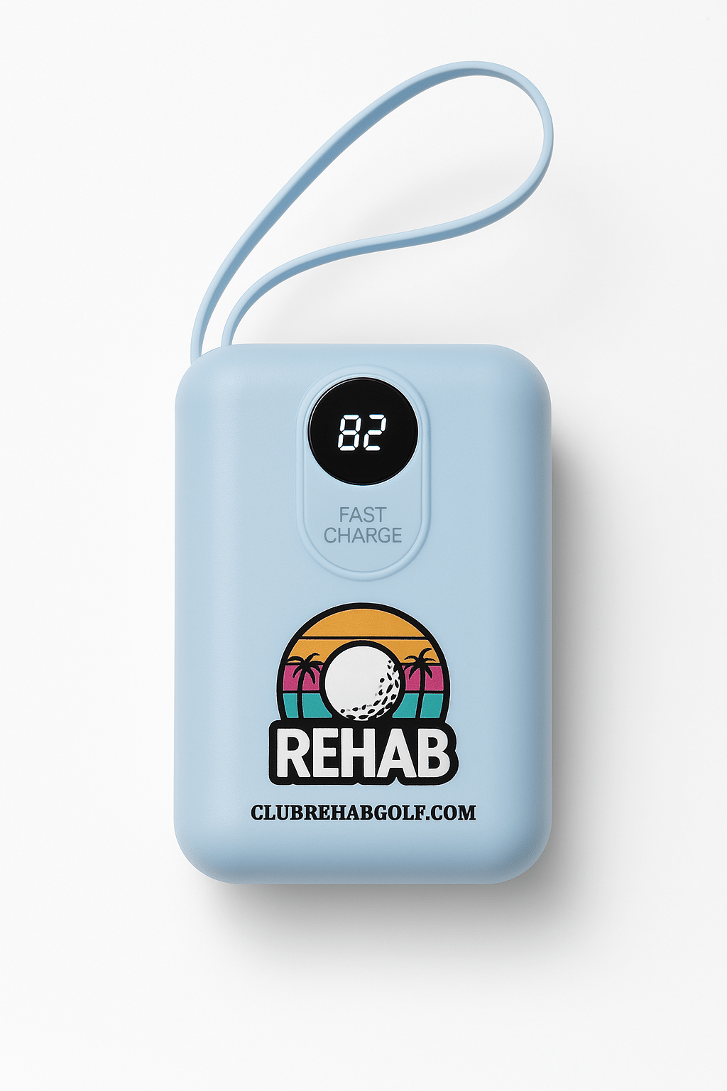 Club Rehab 22.5W / 20W Super Fast Charging Power Bank – Golf Edition - Sky Blue 10000mAh - Club Rehab