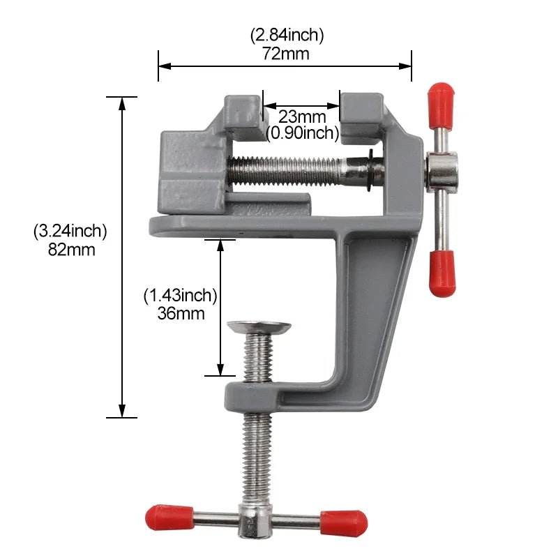 Club Rehab Mini Vise: The Tiny Titan of Your Workbench - Club Rehab - ViseSilverClub Rehab Mini Vise: The Tiny Titan of Your Workbench