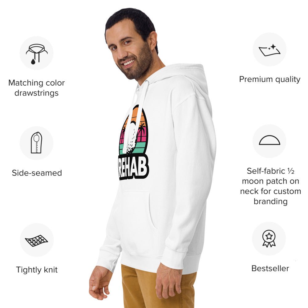 Club Rehab Premium Hoodie – The Ultimate Comfort Upgrade - Carbon Grey S - Club Rehab
